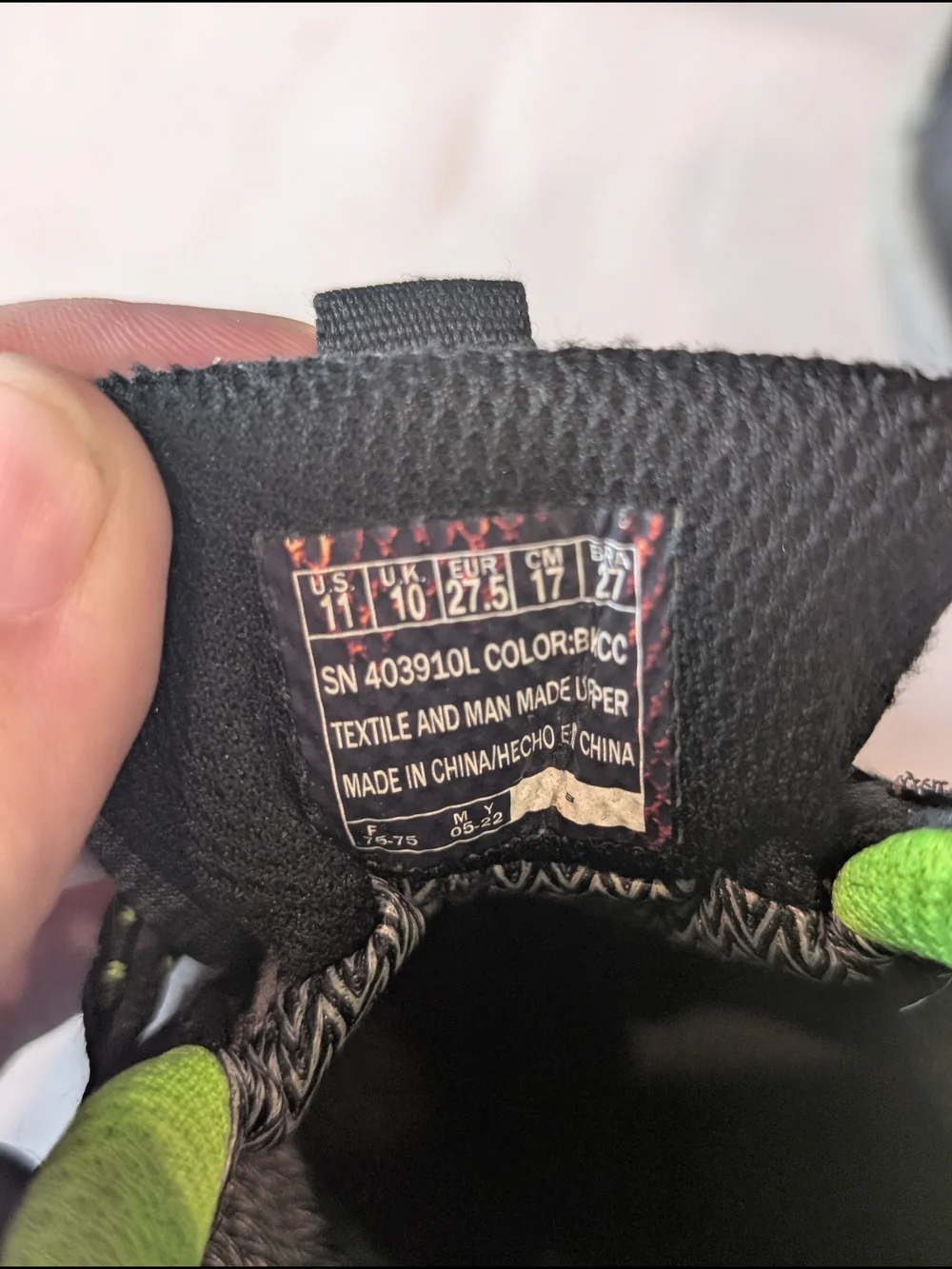 Skechers Kids Grey and Green Waterproof Athletic Sneakers - Picture 5 of 5